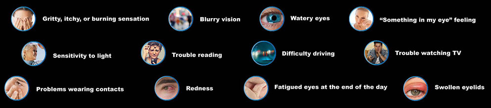 Symptoms of dry eyes 